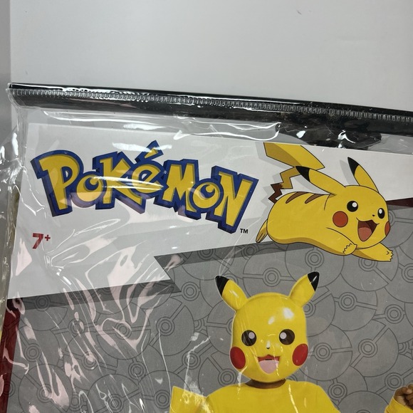 Pokemon Kids Pikachu Halloween Costume Jumpsuit Brand New Size Medium 7-8 - Picture 3 of 10